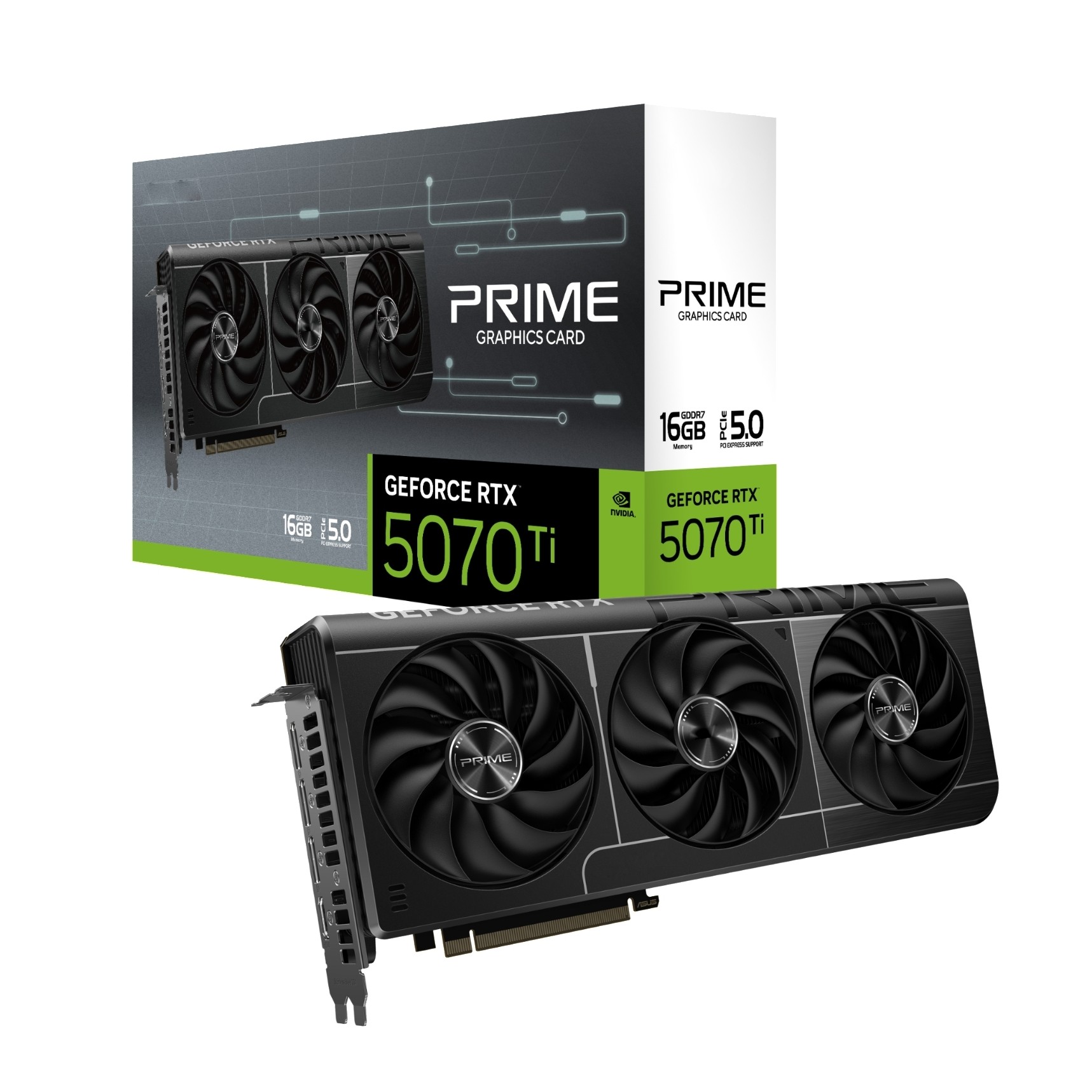 Triple Fan Gaming Graphics Card 16Gb - 2025 Nieuwe PRIME GeForce RTX 5070